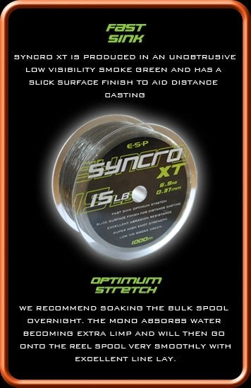 ESP NUOVO CARPA Fishing Syncro XT Caricato Affondamento Mono - Foto 11