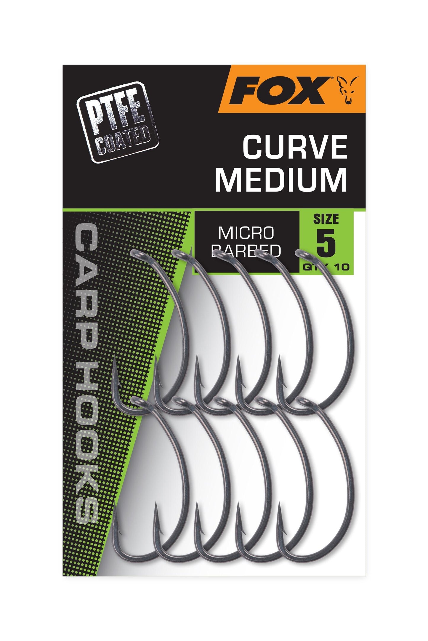 Fox Curve Medium Hooks