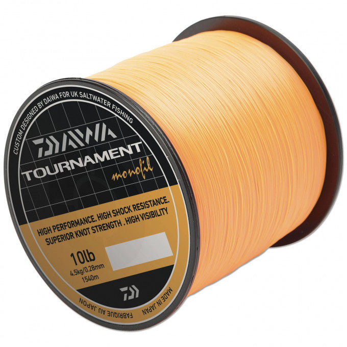 Daiwa Tournament Monofill 18lb - Fluoro Orange 740 meters
