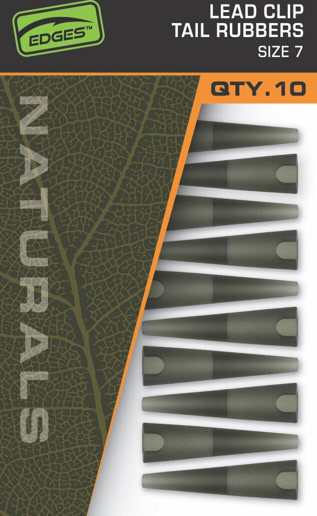 Fox Naturals Size 7 Lead Clips Tail Rubbers
