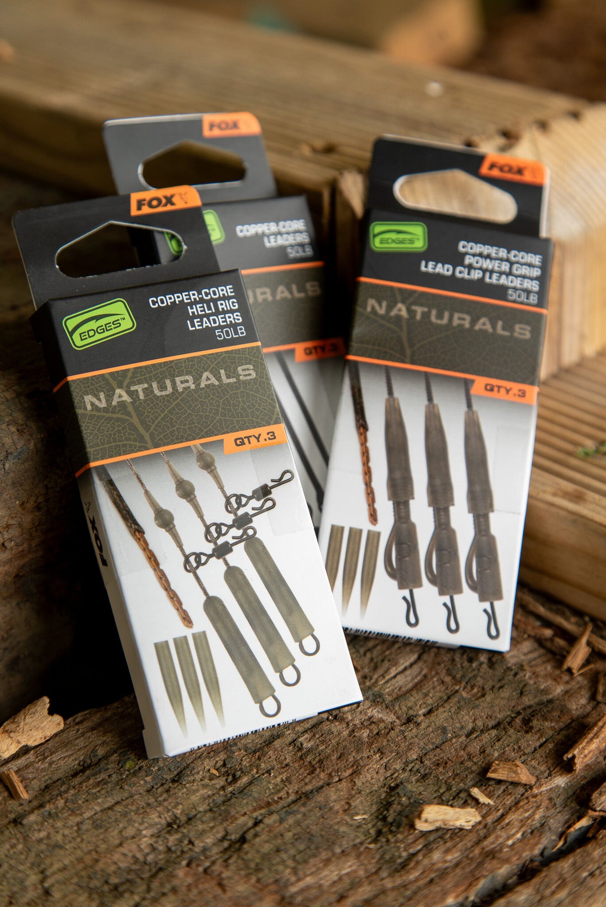 Fox Edges Naturals Copper-Core Leaders