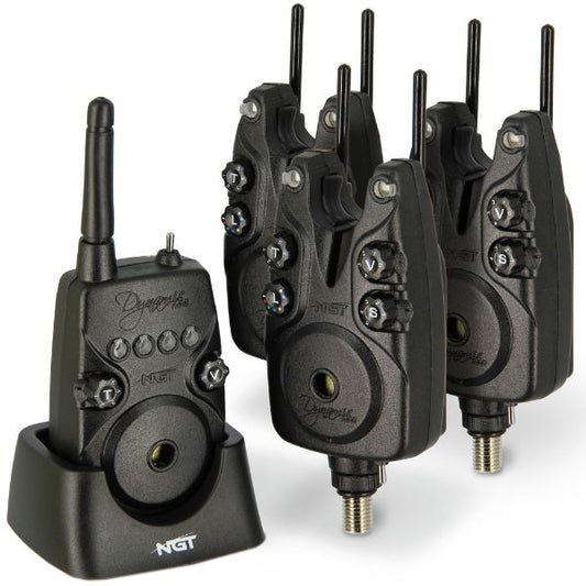 NGT 3Pc Receiver Dynamic MK2 Bite Alarm Set