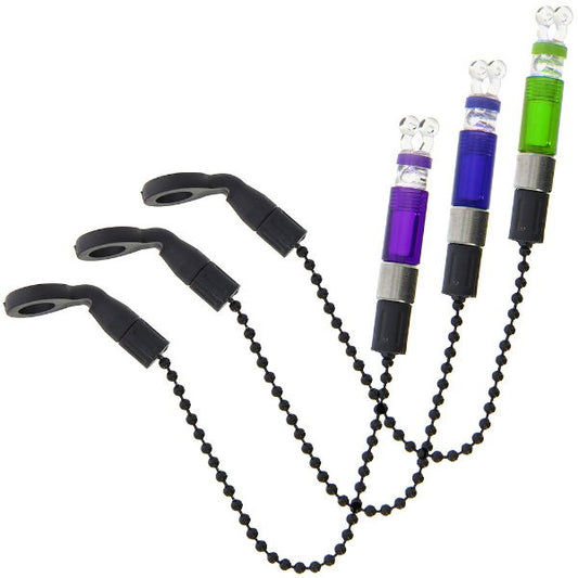 NGT Profiler 3PC Indicator Set Green, Blue and Purple Bite Indicators