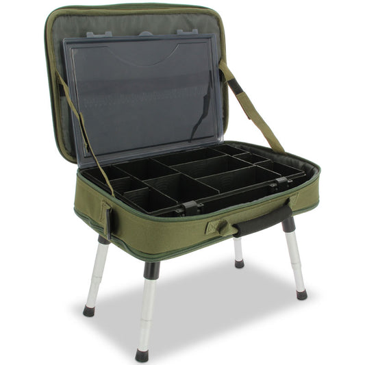 NGT Deluxe Box Case System w/ Bivvy Table