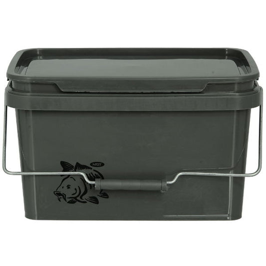 NGT 5 Litre Square Green Bucket with Metal Handle