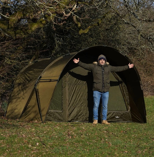 NGT XL Profiler Domed Bivvy with Hood Super Sized 2 Man Bivvy