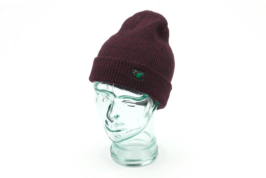 Thinking Anglers Beanie Hat Antique Burgundy