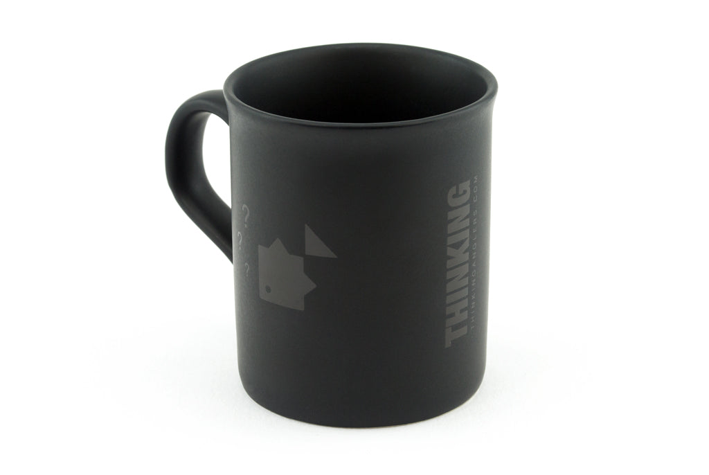 Thinking Anglers Matte Black Mug