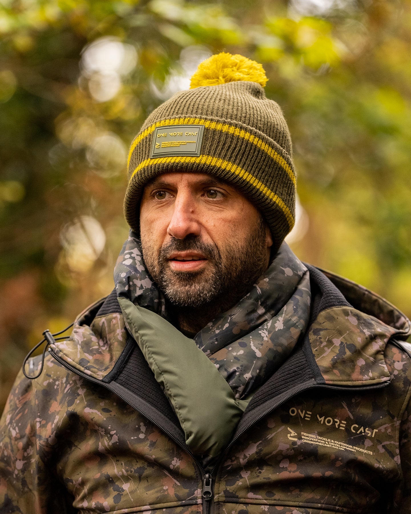 One More Cast Mustardo Bobble Beanie