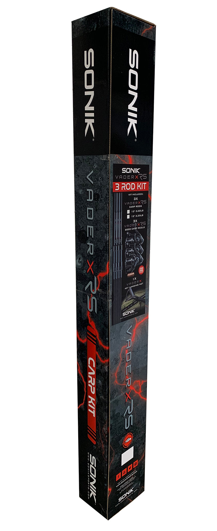 Sonik Vader X RS 3 Rod Carp Kit