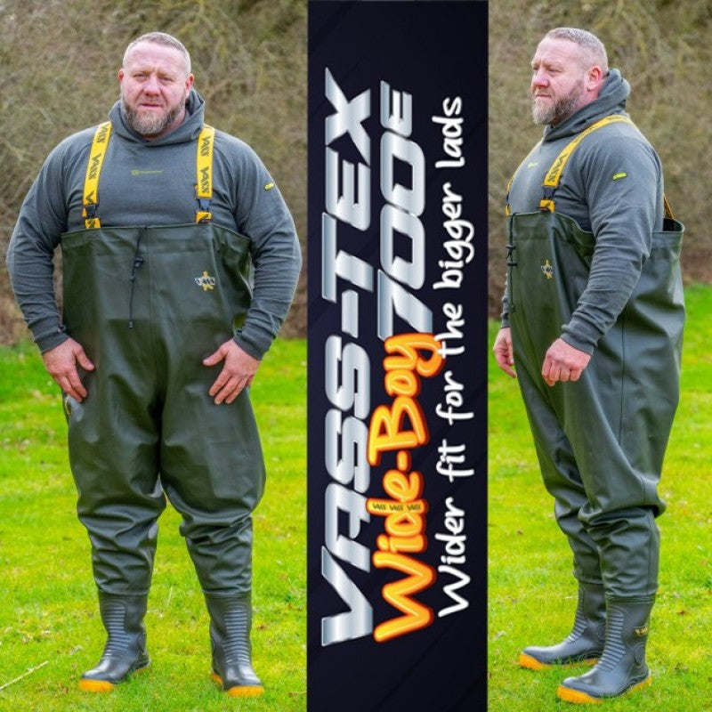 Fishing Waders Wide Calf Waders Vass Tex 700E WIDE BOY Nova Heavy