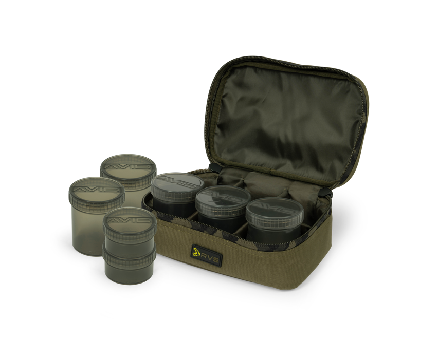 Avid RVS 8-Pot Hookbait Pouch