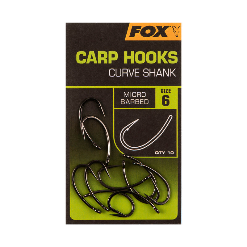 carp fishing hooks size 6 Hook Fox Curve Shank