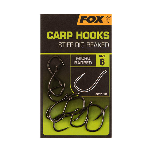 Fox Carp Hooks Stiff Rig Beaked Point