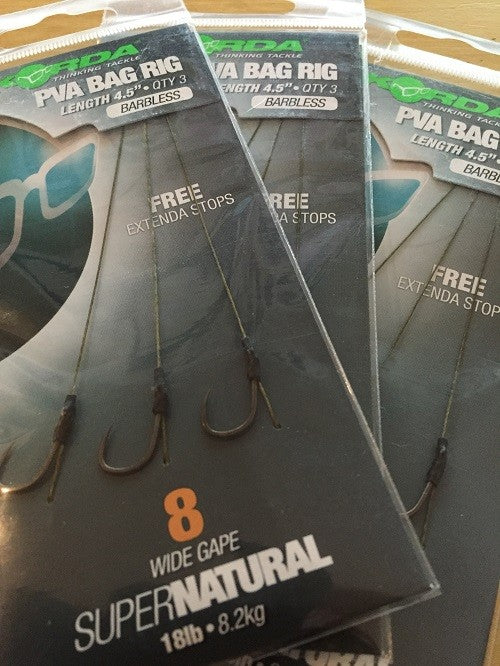 Korda PVA Bag Rigs (3 rigs per packet)