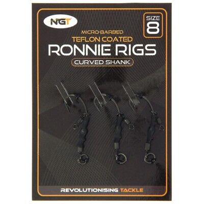 NGT Ronnie Rigs 3 Pack with Teflon Hooks