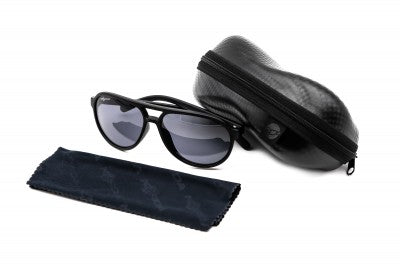 Korda Aviator Glasses Matt Black Frame/Grey Lens