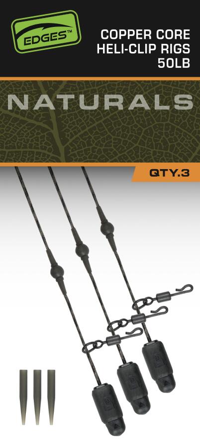 Fox Edges Naturals Heli-Clip Rigs