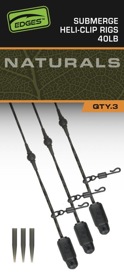 Fox Edges Naturals Heli-Clip Rigs