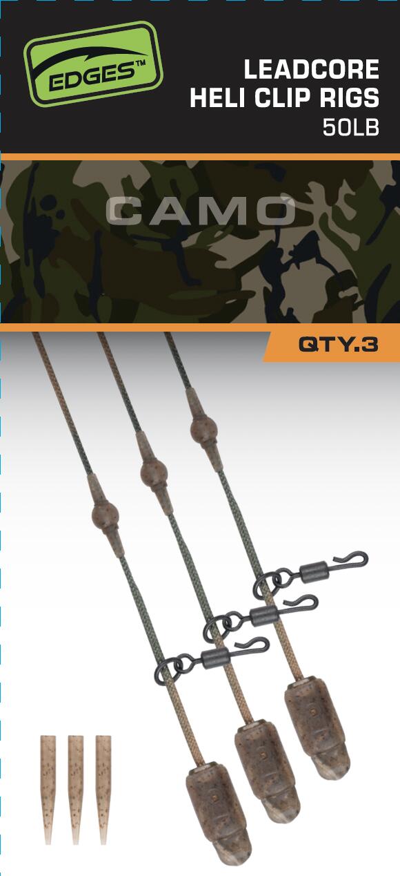 Fox Edges Camo Heli-Clip Rigs