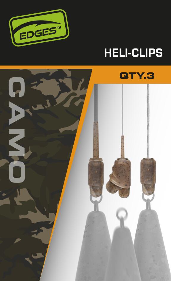 Fox Edges Camo Heli-Clip 3pcs