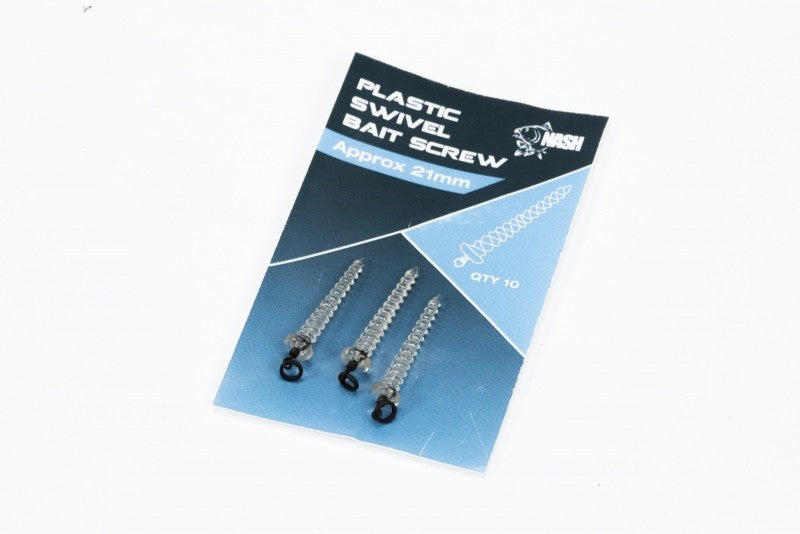 Nash Plastic Bait Screws With Swivel