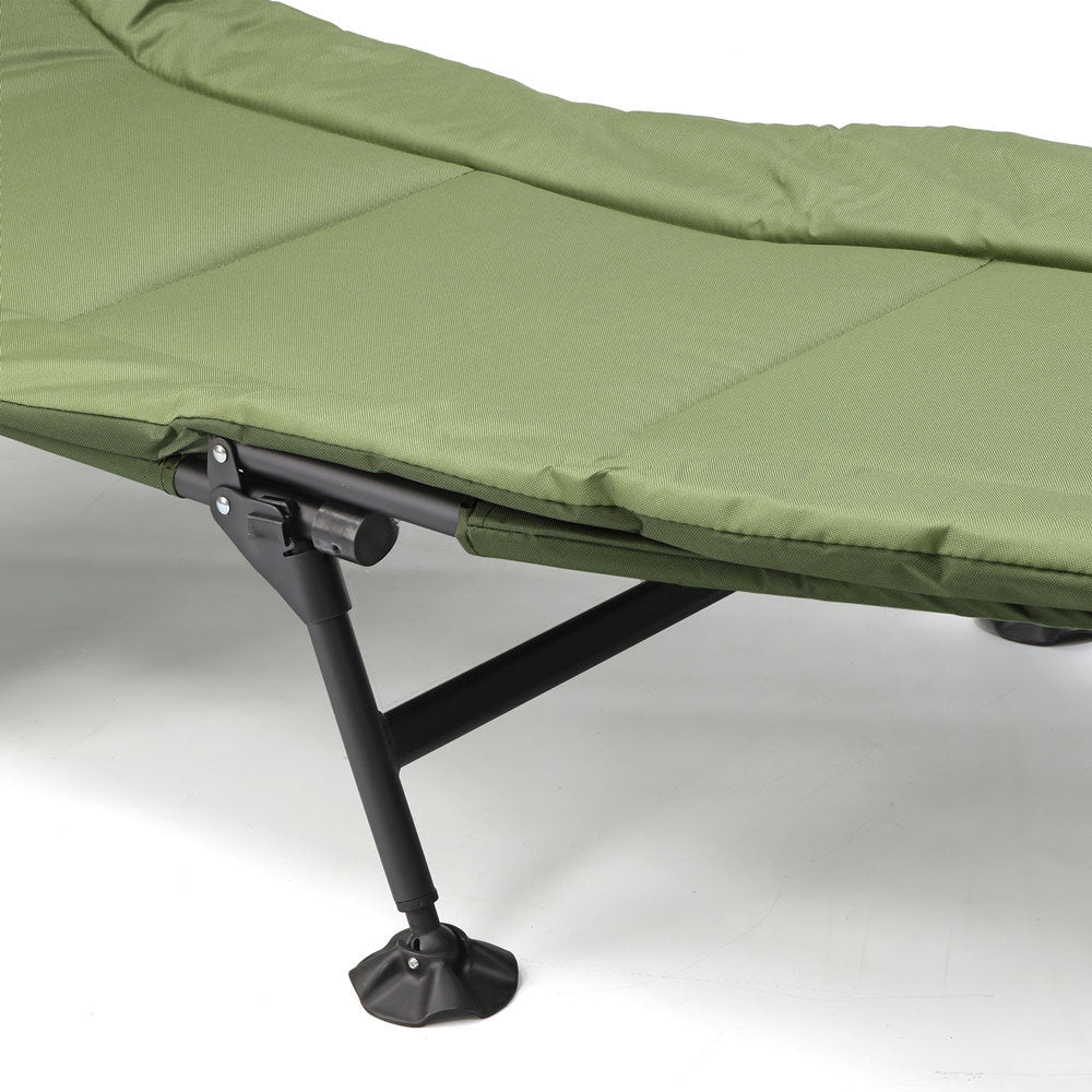 NGT Angling Pursuits Compact Bed Chair - 6 Leg Adjustable Compact Carp Fishing Bed Chair