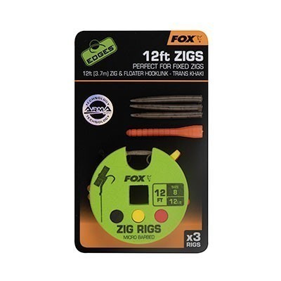 Fox Edges Zig Rig size 8 - 12lb - 12ft