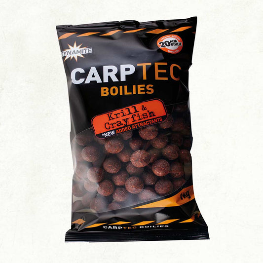 Dynamite Baits Carptec Krill & Crayfish Boilies 15mm 1kg