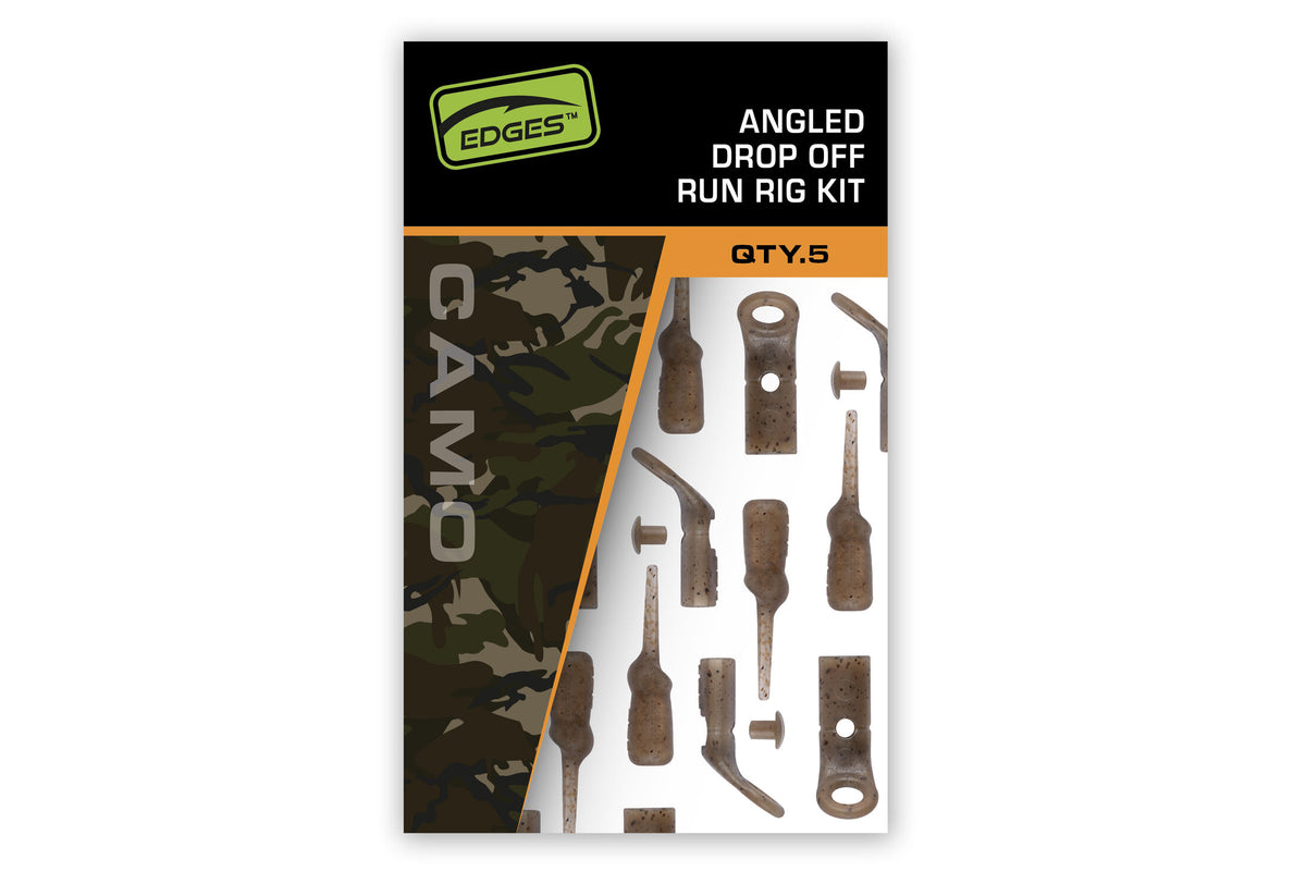 Edges Camo Angled Drop Off Run Rig Kit x 5