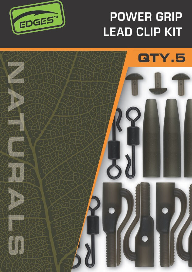 Fox Edges Naturals Power Grip Lead Clip Kit