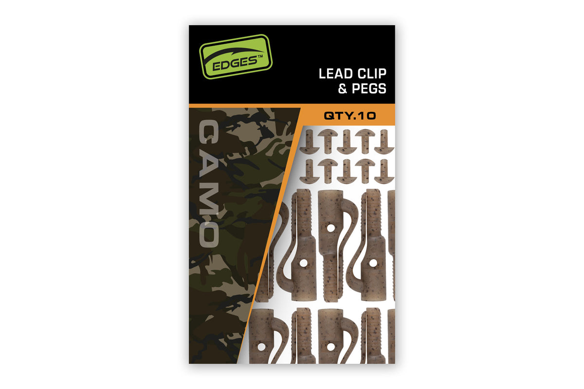 Edges Camo Lead Clip + Pegs x 10