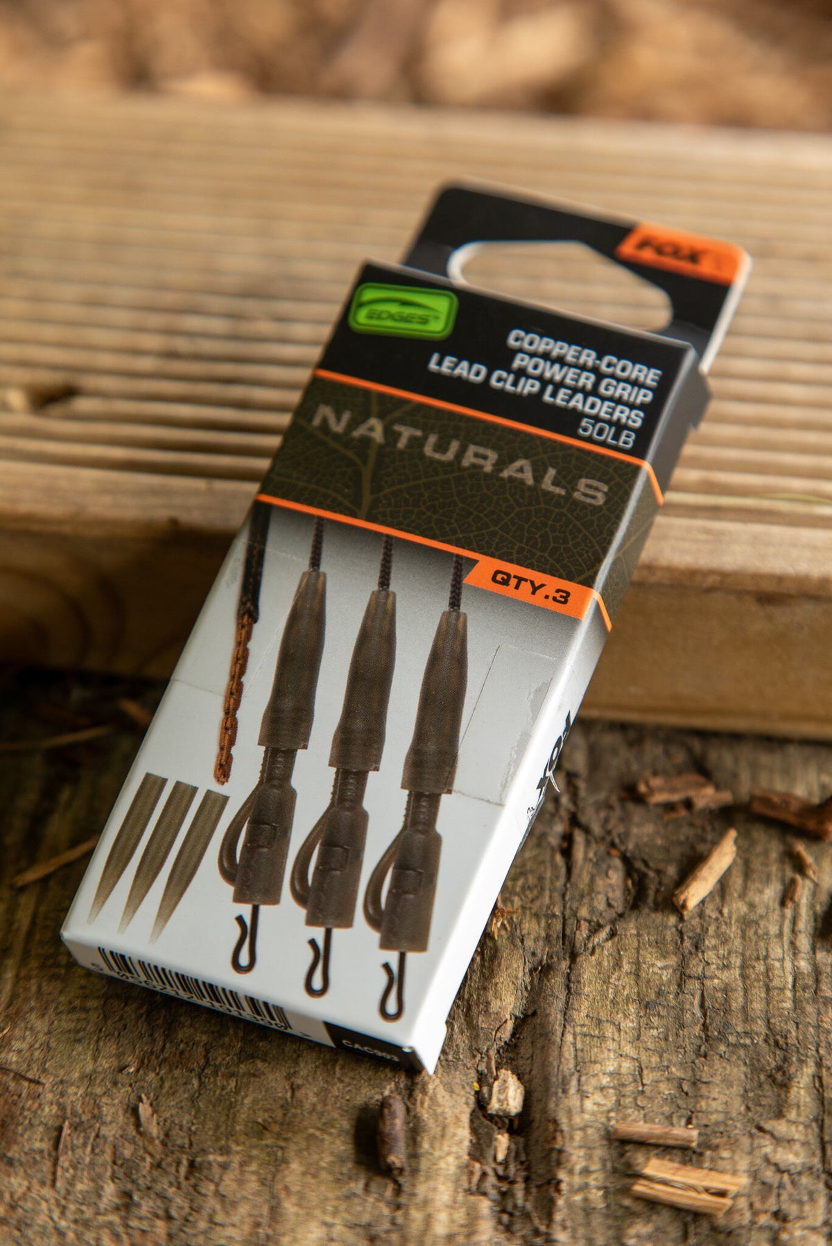 Fox Edges Naturals Copper-Core Power Grip Lead Clip Leaders