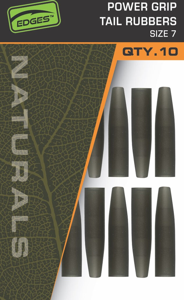 Fox Edges Naturals Power Grip tail rubbers size 7