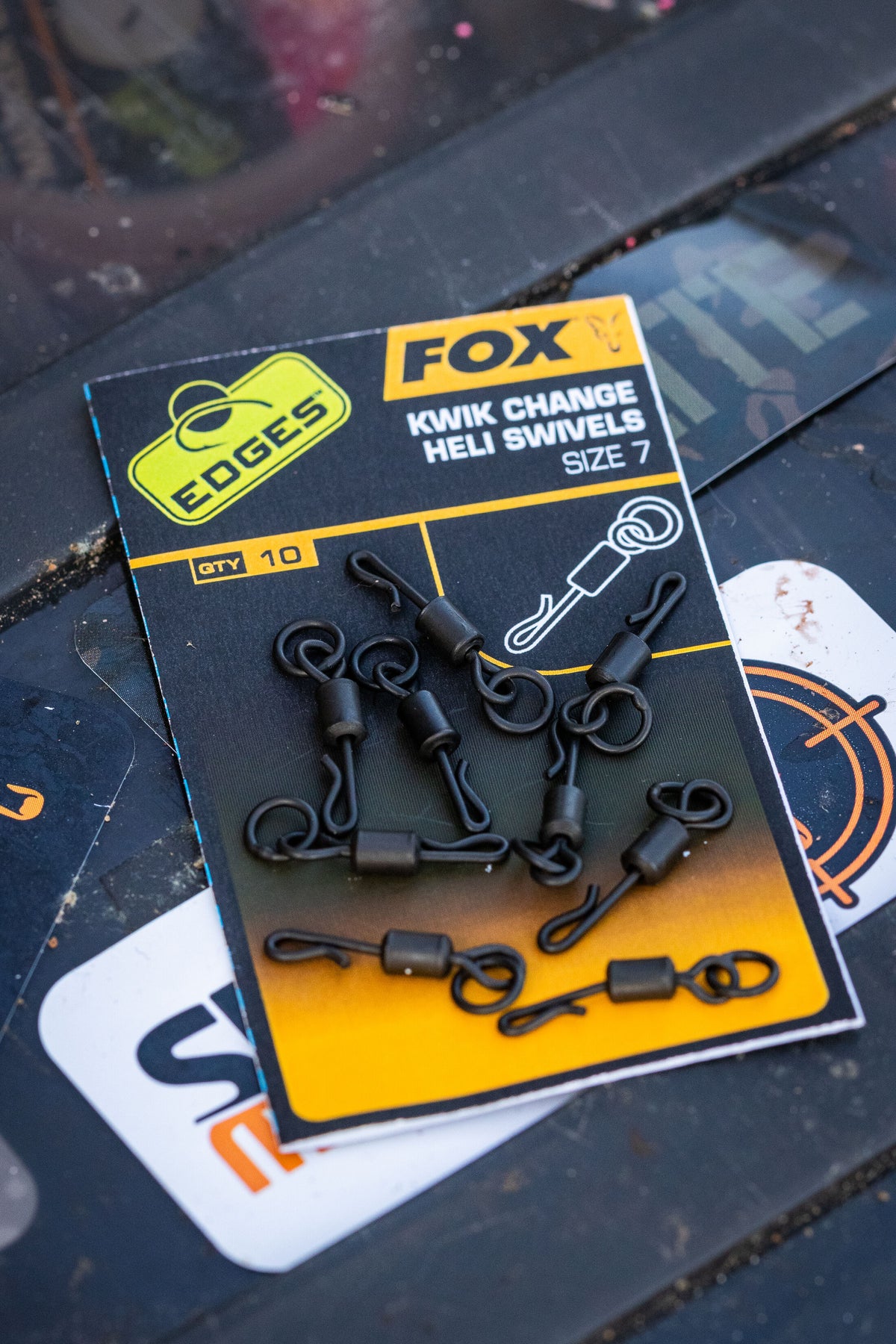 Fox Edges Edges Kwik Change Heli Swivels Size 7