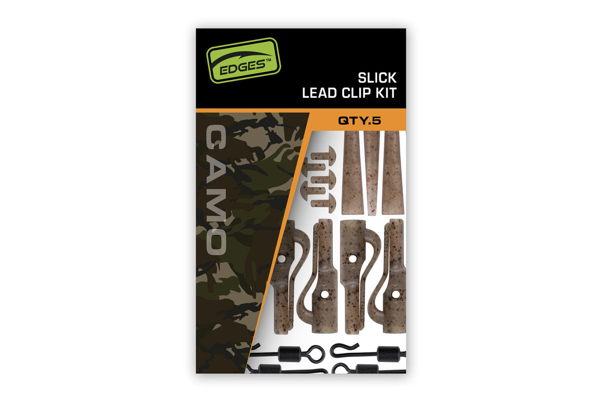 Edges Camo Slik Lead Clip Kit x 5