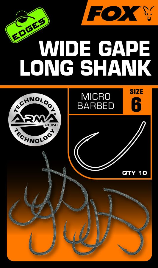 Fox Edges Armapoint Wide Gape Long Shank