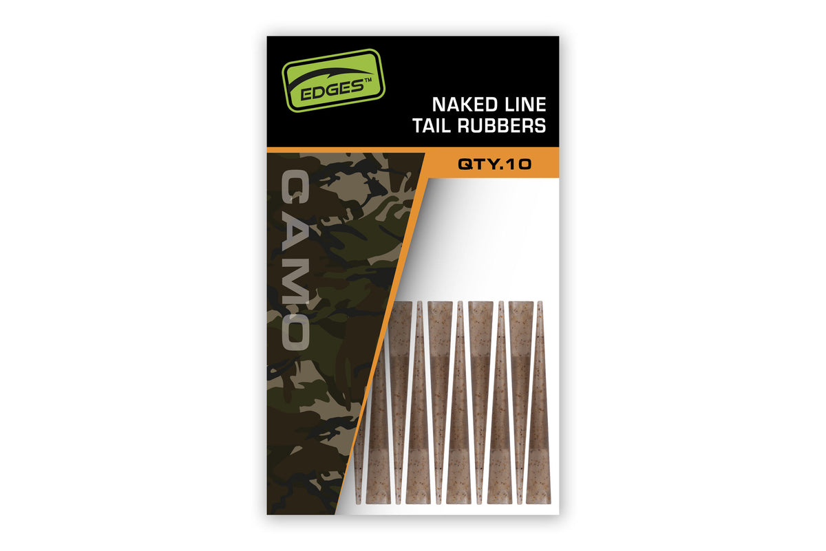 Edges Camo Naked Line Tail Rubbers x 10