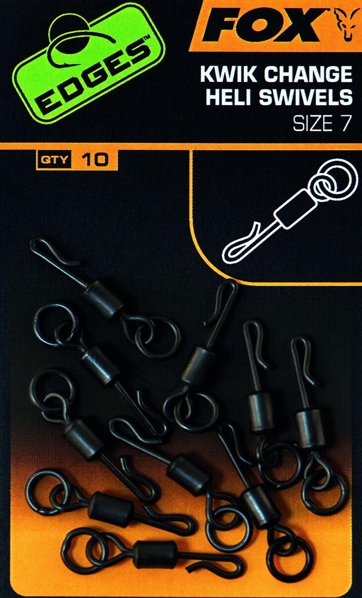 Fox Edges Edges Kwik Change Heli Swivels Size 7