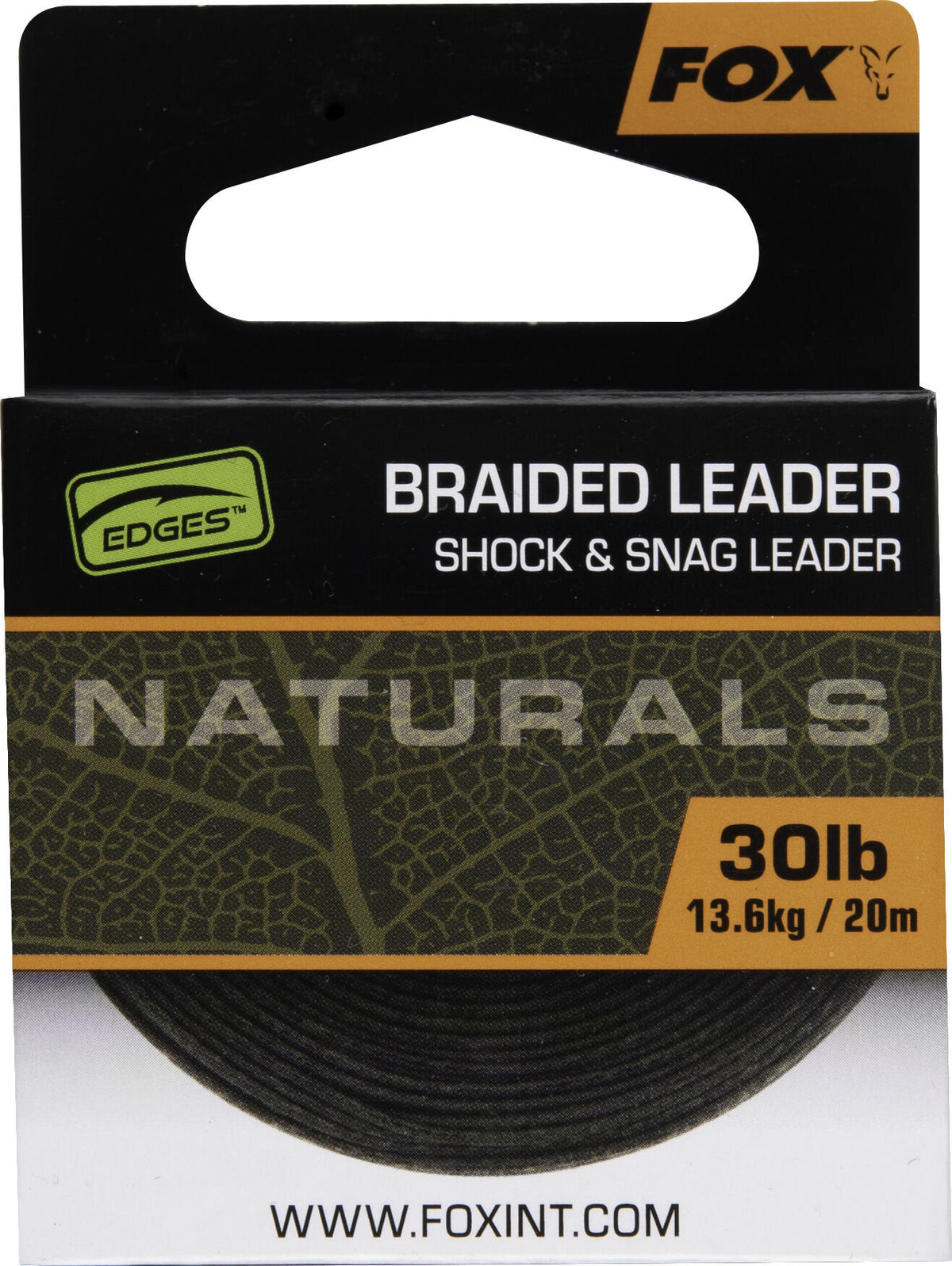 Fox Edges Naturals Braided Leader