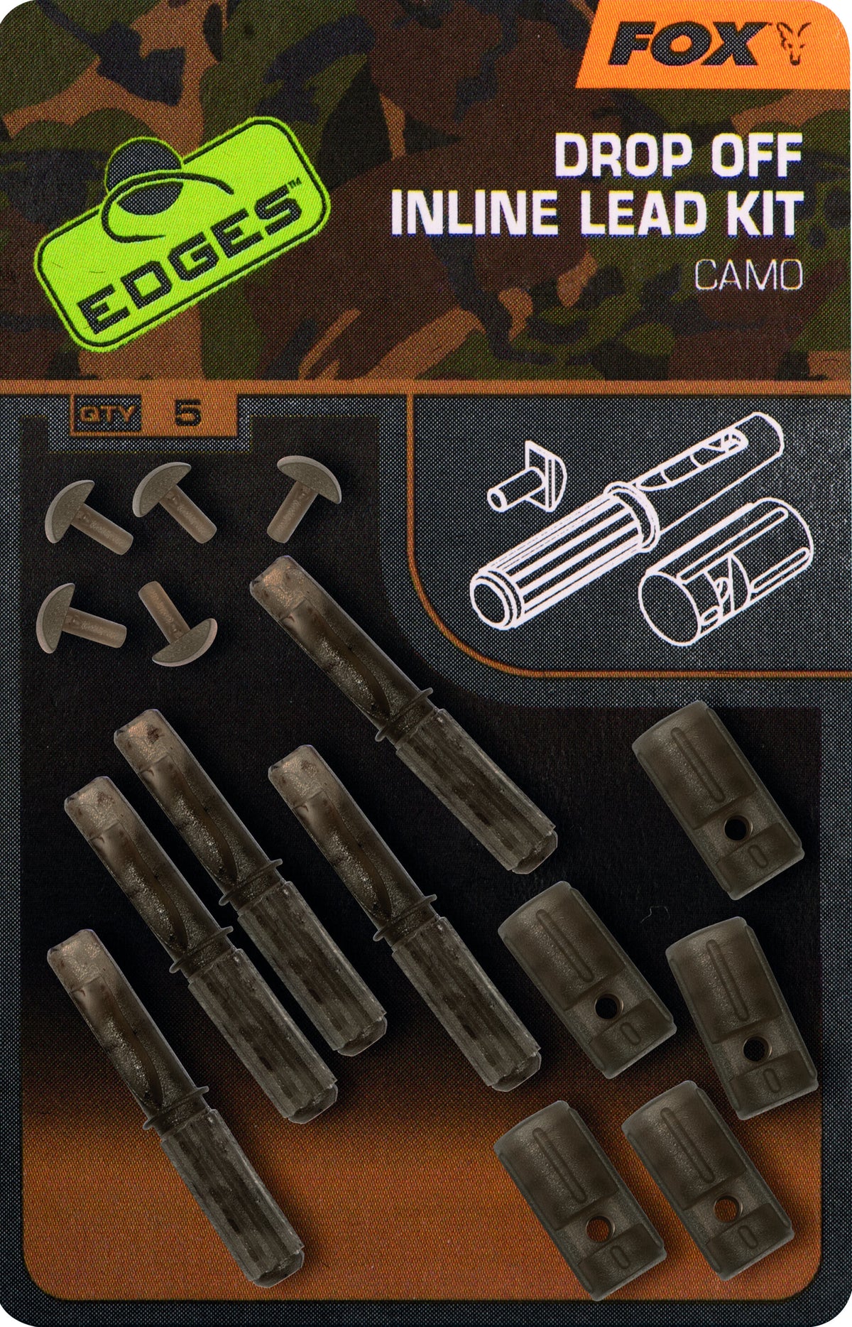 Fox Edges Camo Drop off Lead Kit