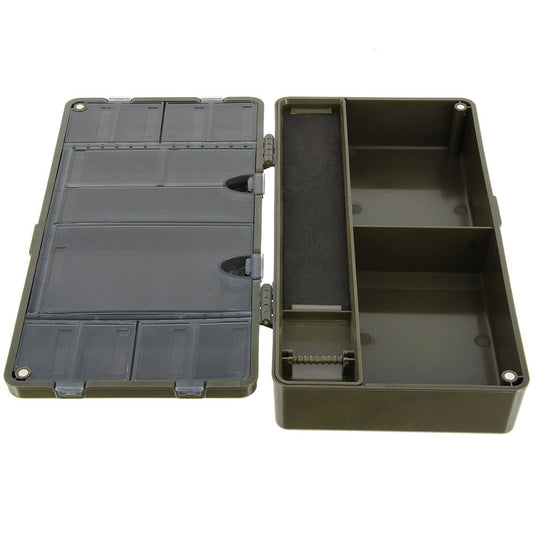 NGT Plastic Tackle Box - Tackle and Rig Wallet with Pins (935)