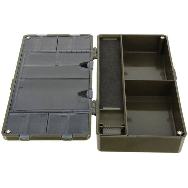NGT Plastic Tackle Box - Tackle and Rig Wallet with Pins (935)