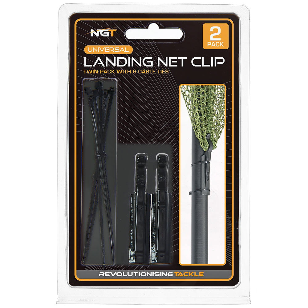 NGT Universal Landing Net Clip Twin Pack
