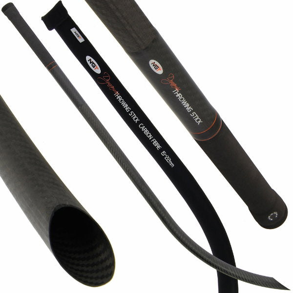 NGT 3K 20mm Carbon Ultra Light Throwing Stick with Neoprene Case