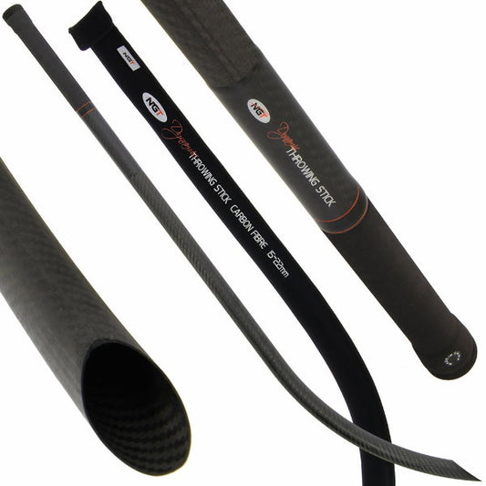 NGT 3K 20mm Carbon Ultra Light Throwing Stick with Neoprene Case