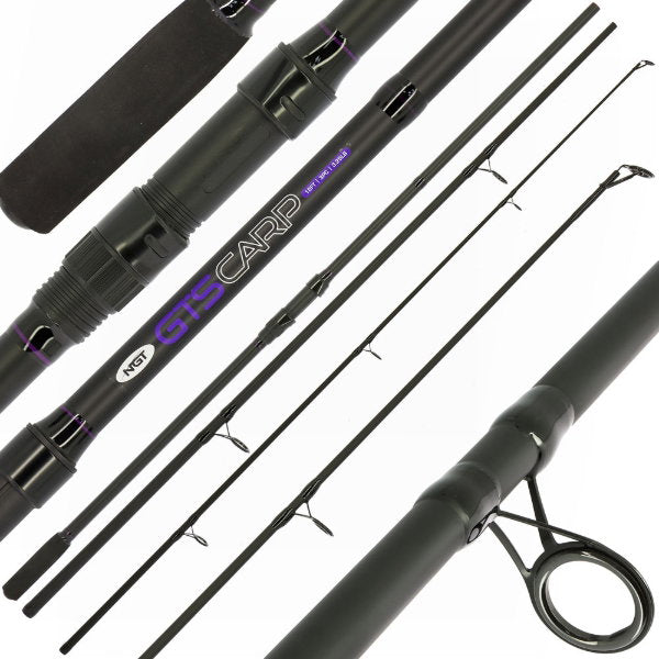 NGT GTS Carp - 12ft, 3pc, 3.25lb Carp Rod (Glass)