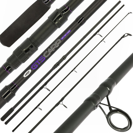 NGT GTS Carp - 12ft, 3pc, 3.25lb Carp Rod (Glass)