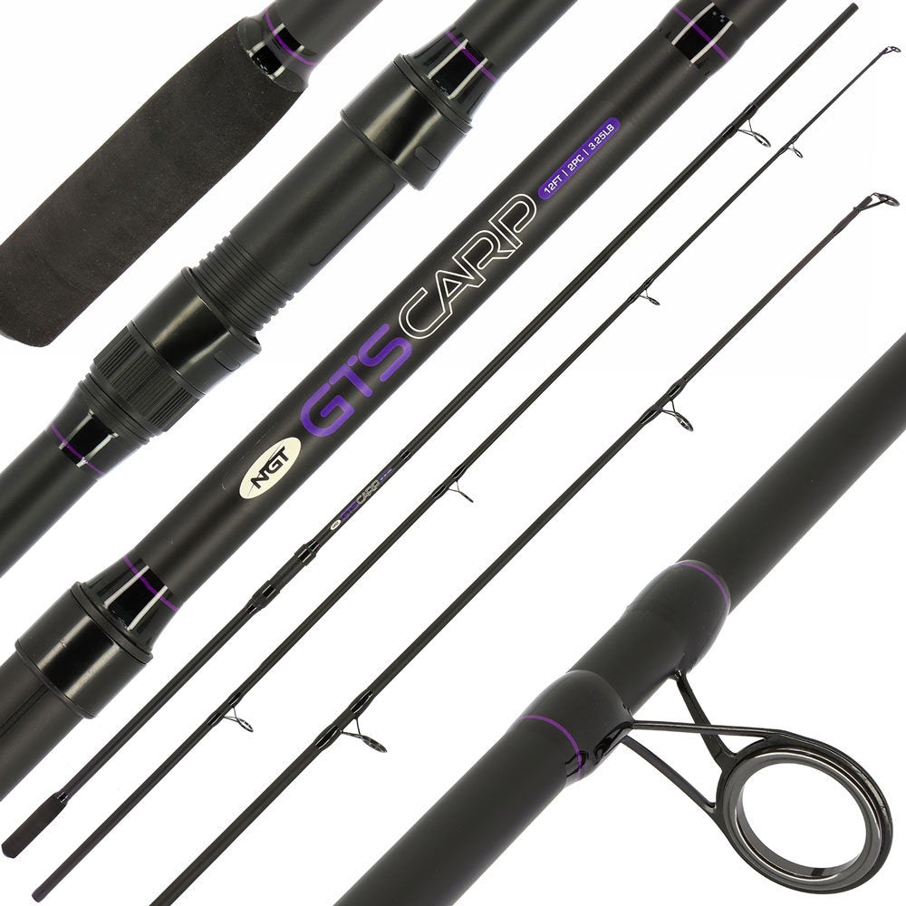 NGT GTS Carp - 12ft, 2pc, 3.25lb Carp Rod (Glass)