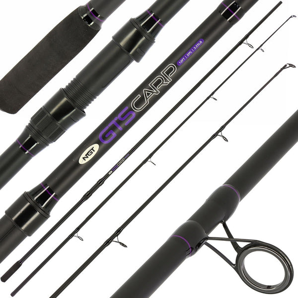 NGT GTS Carp - 12ft, 2pc, 3.25lb Carp Rod (Glass)